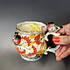 Bullfinches on mountain ash. Porcelain mug. Mugs and cups. Mila. My Livemaster. Фото №4