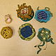 Knitted brooch ' Flowers on the lawn' brooch. Brooches. asmik (asmik). My Livemaster. Фото №4