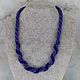 Harness necklace made of beads 'Sineglazka'. Necklace. Magic box. Online shopping on My Livemaster.  Фото №2