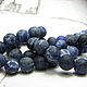 Sodalite, beads, ball, 8 mm. matt, Beads1, Dolgoprudny,  Фото №1