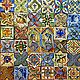 Apron for kitchen Italian tiles 2. Tile. Flera Daminova Rospis farfora. (artflera). Ярмарка Мастеров.  Фото №4