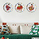 Decorative plates on the wall of Beauty as a gift for March 8 set No. №2, Gifts for March 8, Moscow,  Фото №1