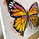 Painting with a butterfly 'Monarch'. oil on canvas. Pictures. Lifia Art. Online shopping on My Livemaster.  Фото №2