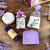 Косметика ручной работы handmade. Livemaster - original item Handmade cosmetics set March 8 Lavender. Handmade.