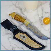 Сувениры и подарки handmade. Livemaster - original item Z120 Damascus steel knife. Handmade.