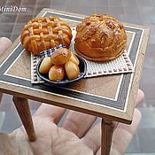 Куклы и игрушки handmade. Livemaster - original item 1 12 scale miniature - Russian pies for dollhouse miniature. Handmade.