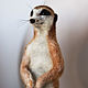 Meerkat. Felted Toy. SoftToysByElenaArt. Online shopping on My Livemaster.  Фото №2