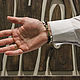 Браслет мужской из камней браслет с агатом славянский браслет оберег. Браслет плетеный. ARMA. Интернет-магазин Ярмарка Мастеров.  Фото №2