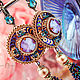 Earrings with tassels Camilla. Blue lilac blue. Long earrings. Tassel earrings. LADY-LIZA jewelry shop. My Livemaster. Фото №4