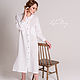 Liberty linen white button-down nightgown. Pyjamas. Delicate Clothing Store (Daria). Online shopping on My Livemaster.  Фото №2