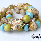 Украшения handmade. Livemaster - original item Infinity bracelet with Jasper. Handmade.