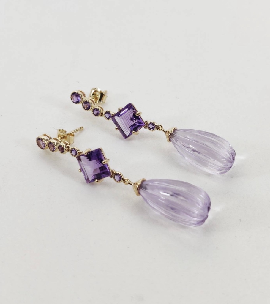 Zspoke Amethyst earrings 