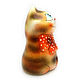 Ceramic figurine ' Cat with a bow'. Figurine. aboka. My Livemaster. Фото №4