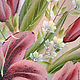 Painting on canvas 'Lilies', Stained glass, Smolensk,  Фото №1