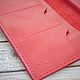 Shark Red leather wallet. Wallets. Mox workshop. My Livemaster. Фото №6