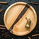 Набор деревянных подносов с кофе зернами и эпоксидной смолой. Подносы. Wood apple decor. Интернет-магазин Ярмарка Мастеров.  Фото №2