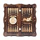 Backgammon carved 'coat of Arms of the Russian Federation Dark' Art. .097. Backgammon and checkers. Gor 'Derevyannaya lavka'. Online shopping on My Livemaster.  Фото №2