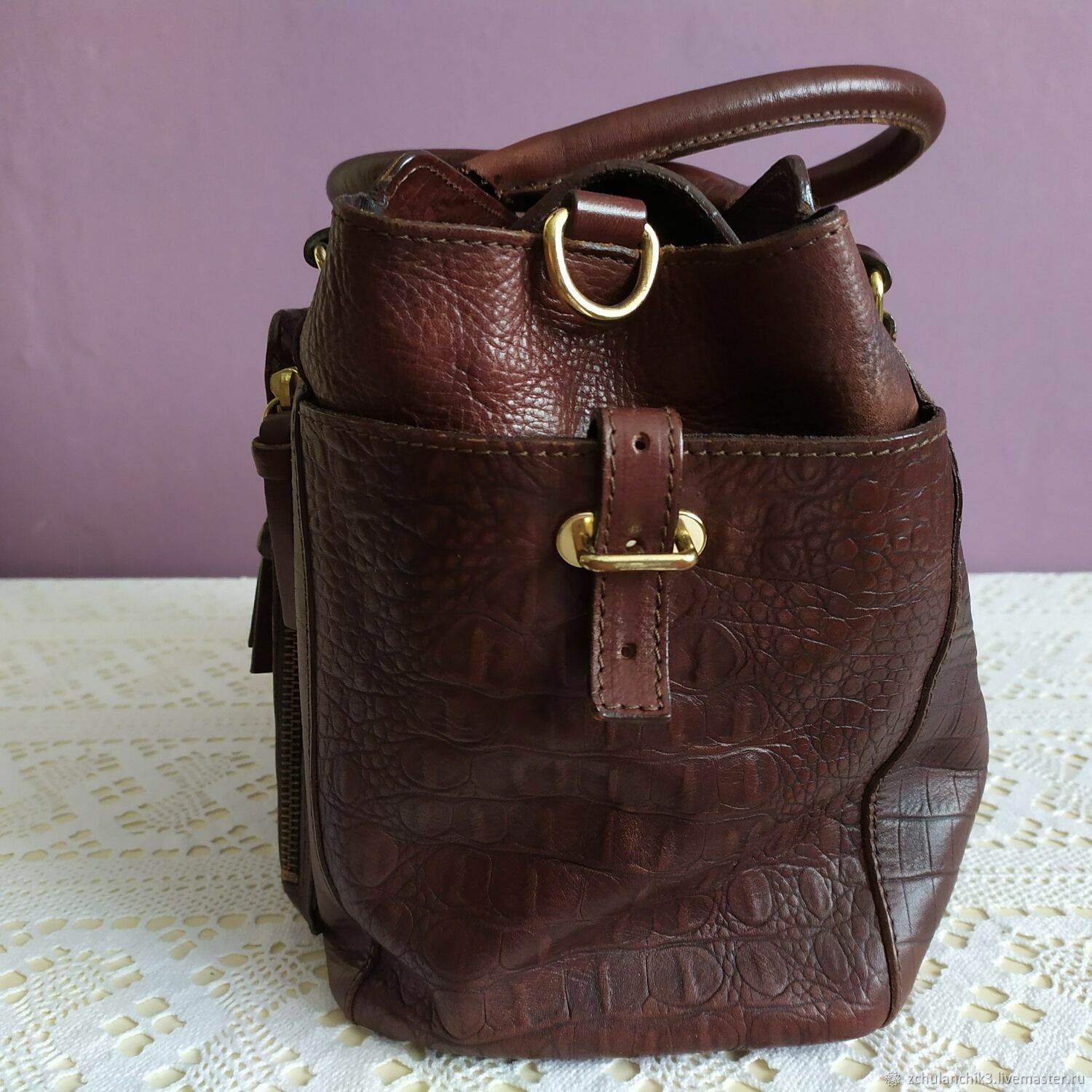 Винтаж Шик! Massimo Dutti. Кожаная сумка. 1990е купить в интернет