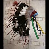 Индейский головной убор из перьев "Blackfoot Warrior"