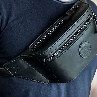 Сумки ручной работы. Ярмарка Мастеров - ручная работа Сумка на пояс "Black". Handmade.