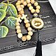 Car souvenirs made of juniper beads. The zodiac sign Virgo. Car souvenirs. Olga Lado. Online shopping on My Livemaster.  Фото №2
