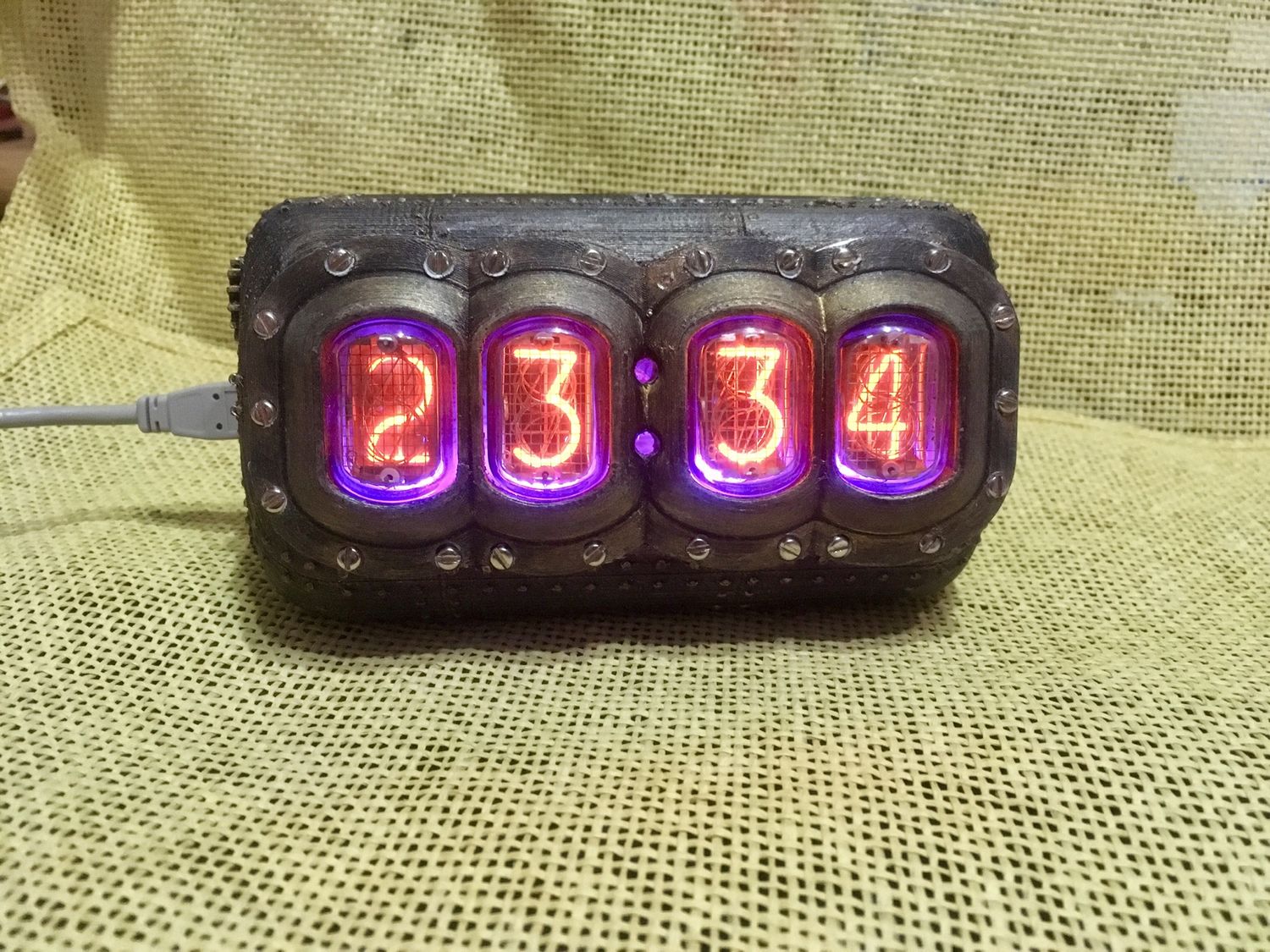 Nixie clock часы на газоразрядных индикаторах ИН-12, Часы классические, Москва,  Фото №1