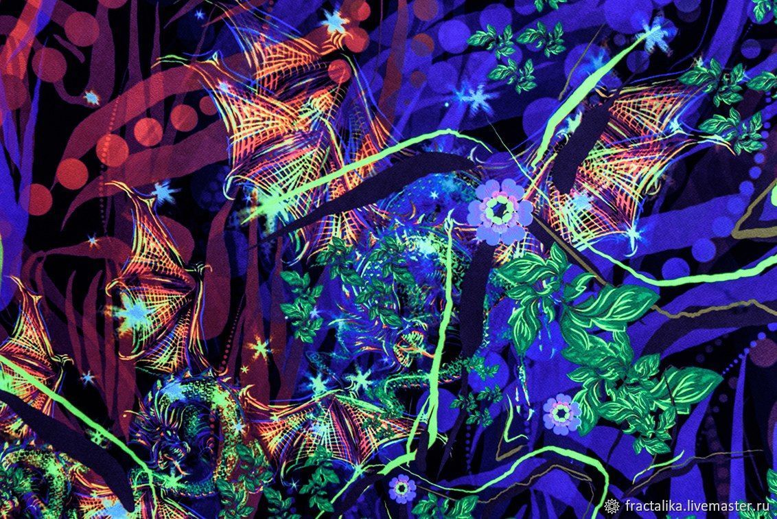 Black light tapestries - 🧡 Гобелен Fractalika 57968091 купить в интернет-м...
