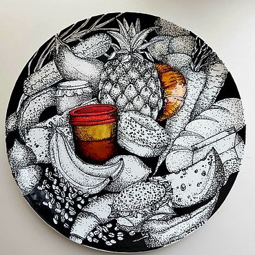Посуда ручной работы. Ярмарка Мастеров - ручная работа Тарелки: Кофе с собой. Handmade.
