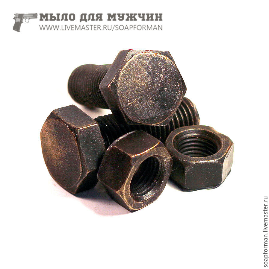Набор мыла \"Болт и Гайка\" в интернет-магазине Ярмарка Мастеров по цене ...