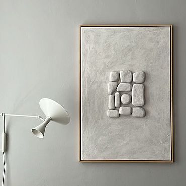 Картины и панно ручной работы. Ярмарка Мастеров - ручная работа Картины: Минималистичная большая картина из серии «Равновесие». Handmade.