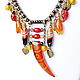 Necklace with agate "Magic Fang". Necklace. Anastasia Razumowa. Online shopping on My Livemaster.  Фото №2
