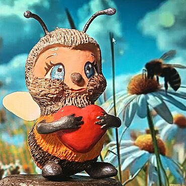 Игрушка пчелка Жужа. . Куклы и игрушки ручной работы - Ярмарка Мастеров Куклы и игрушки ручной работы. Ярмарка Мастеров - ручная работа Игрушка пчелка Жужа. Handmade.