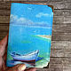 Order Passport cover avtodokumentov or 'Sea'. Ludmila Krishtal. Livemaster. . Passport cover Фото №3