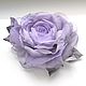 Brooch flower fabric chiffon rose ' Spring - I lilac'. Brooches. fioridellavita. My Livemaster. Фото №5