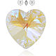 Подвеска, Сердце, кристалл K9, 10мм Shimmer, Кристаллы, Москва,  Фото №1