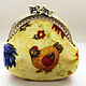 Order Chicken by the grain - A purse for small change with a clasp. bag4life. Livemaster. . Wallets Фото №3