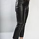 Order Black women's leather jeans. Lollypie - Modiste Cat. Livemaster. . Jeans Фото №3