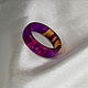 Кольцо "Фиолетовое вдохновение" из стабилизированного дерева, Кольца, Рязань,  Фото №1