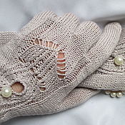 Аксессуары handmade. Livemaster - original item Gloves: Spring-summer cotton gloves.. Handmade.