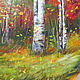 Order Oil painting Autumn landscape Bright velvet autumn. kartina-sochi. Livemaster. . Pictures Фото №3