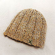 Аксессуары handmade. Livemaster - original item Nettle and hemp hat. Handmade.