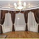 Классические шторы в гостиную №22, Шторы, Москва,  Фото №1