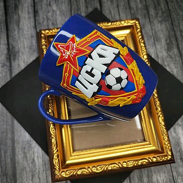 Посуда ручной работы. Ярмарка Мастеров - ручная работа Кружка "ЦСКА". Handmade.