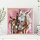 Donkeys mother and baby, painting in the nursery, Pictures, St. Petersburg,  Фото №1