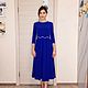 Синее платье. Платья. Sati Dresses (satidresses). Ярмарка Мастеров.  Фото №4