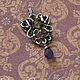 Silver pendant 'Concubine' with amethyst and tourmaline, Pendants, Rostov-on-Don,  Фото №1