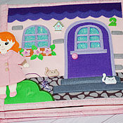 Куклы и игрушки handmade. Livemaster - original item Educational felt book for girls. Dollhouse. Handmade.