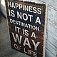 Панно деревянное 30х40_ЛОФТ_WAY OF LIFE W0094, Картины, Москва,  Фото №1