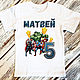 Детская футболка  "Супергерои Марвел". Футболки и топы. Happy  Party Shop. Интернет-магазин Ярмарка Мастеров.  Фото №2