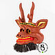 Order Carved wooden mask 'God of Thunder Raijin'. Carved masks from Serg Bula. Livemaster. . Interior masks Фото №3